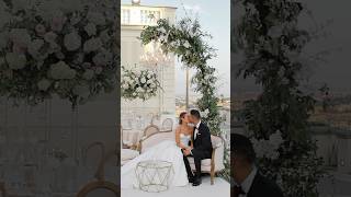 🖤Stunning wedding at Villa Miani in Rome Italy 🇮🇹 [upl. by Michon]