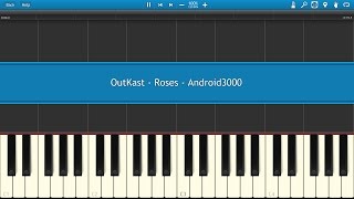 OutKast  Roses Piano Tutorial [upl. by Hazen]