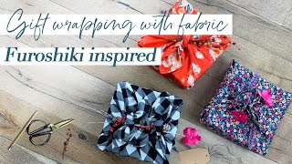 Learn Three Furoshiki Japanese Fabric Wrapping Techniques  Zero Waste Gift Giving [upl. by Anohsal955]