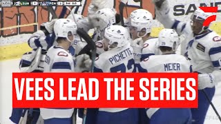 Penticton Vees Take Fred Page Cup Final Series Lead Vs Surrey Eagles  BCHL Playoff Highlights [upl. by Ettenej]