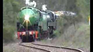 3801 and 3830 steaming up the grade into thirlmere [upl. by Barina]