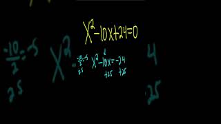 How to Solve a Quadratic Equation by Completing the Square shorts [upl. by Yllod]