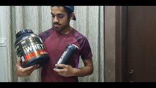 ON GOLD STANDARD 100 WHEY PROTEIN REVIEW  DELICIOUS STRAWBERRY FLAVOUR  AUTHENTIC PRODUCT [upl. by Lorimer]