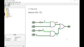 How to connect and Simulate a Combinational Boolean Expression in Logisim and Fill its Truth Table [upl. by Ivad564]