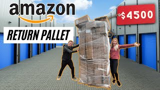 We Spent 615 On A Pallet Of Amazon Returns  Unboxing 4500 In MYSTERY Items [upl. by Eilzel]