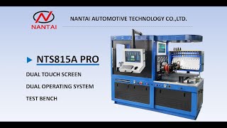 NANTAI NTS815A PRO Dual Touch Screen Dual Operating System Diesel Injector Pump Test Bench [upl. by Aivilo]