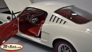 1965 Mustang 22 Fastback with red pony interior  MyRodcom [upl. by Macdonald677]