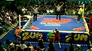 CMLL Místico Volador Jr La Sombra vs Último Guerrero Atlantis Rey Bucanero 20090511 [upl. by Nickerson]