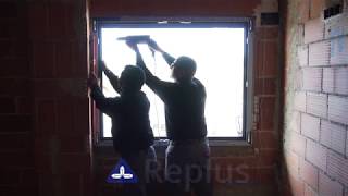 Ejemplo de instalación de la ventana en obra [upl. by Lebna]