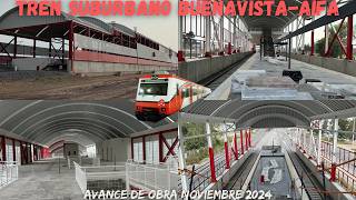 avance de obra TREN SUBURBANO AIFA noviembre 2024 [upl. by Ytisahc754]