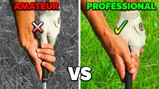 Amateur Vs Professional Golf Grip [upl. by Jan833]