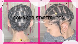 How to do comb coil starter locs [upl. by Tsai]