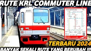 RUTE KRL COMMUTER LINE JABODETABEK TERBARU 2024 [upl. by Elayne]