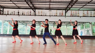 Drives Me Crazy  Line Dance choreo by Jef Camps amp Grace David [upl. by Tneicniv638]