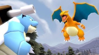 POKÉBUDS Ep1  Blastoise and Charizard FIGHT Pokemon SFM [upl. by Uria]