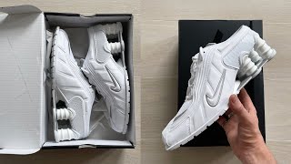 Nike x Martine Rose Shox Unboxing  Sneaker on feet review [upl. by Alviani]