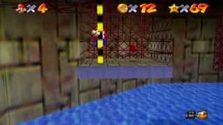 Super Mario 64 Walkthrough  Course 9  Dire Dire Docks [upl. by Nelan932]