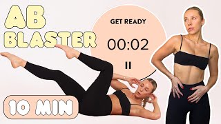 10 minute AB SHREDDER  Real Time Workout With Me [upl. by Moitoso]