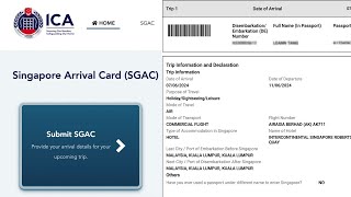 2024 How to Submit the SG Arrival Card SGAC to Singapore  Tutorial [upl. by Callie163]