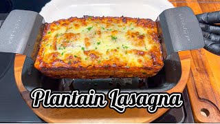 How to make plantain lasagna  Plantain Recipe  FRUGALLYT [upl. by Hoon]