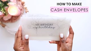 HOW TO MAKE CASH ENVELOPES  CASH STUFFING FOR BEGINNERS [upl. by Munsey]