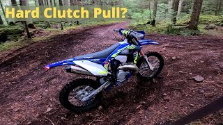 Hard Clutch Pull  2022 Sherco 300 SE Factory [upl. by Rramal]