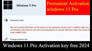 How to Activate Windows 11 Home amp Pro II Verify with CMD II Permanent Activation Win 11 2024 [upl. by Babb]