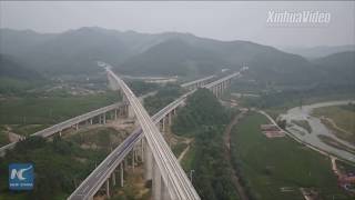 Chinas new highspeed railway laid with selfdeveloped ballastless tracks [upl. by Notsirhc]