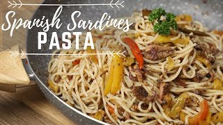 Easy Spanish Sardines Pasta Recipe [upl. by Lewert]