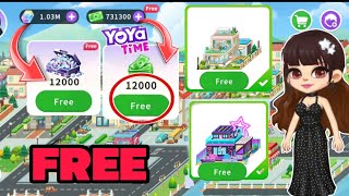 UNLOCK GET ALL ITEMS AND PLACE FOR FREE  NEON HOUSE  MANSION  UNLIMITED GEMS IN YOYA TIME [upl. by Robertson]