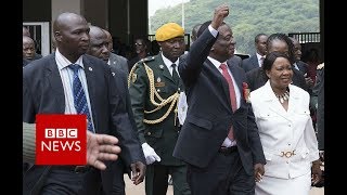 Zimbabwe Inauguration Mnangagwa becomes Zimbabwes president  BBC News [upl. by Fairman]