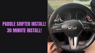 INFINITI Q50Q60 PADDLE SHIFTER INSTALL SUPER EASY INSTALL Like comment and subscribe [upl. by Naejamron]