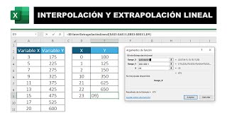 Como realizar una Interpolación y Extrapolación Lineal en Excel 👨‍👨‍👧‍👦 [upl. by Juback]