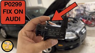 Audi P0299 Fix  Turbo Diverter valve  Turbo Charger Underboost issue [upl. by Socem]