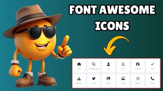 How to Use Font Awesome Icons in HTML 2024 [upl. by Meng]