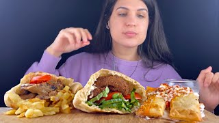 ASMR  FALAFEL amp KEBAB IN PITA POCKETS amp SUJUK PIES  MUKBANG [upl. by Epstein360]