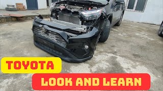 How to Removal Toyota Rav4 hybrid front bumper [upl. by Eseryt]