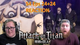 MAGATH  LEVI SQUAD  Attack on Titan S4 Ep 2425 Reaction [upl. by Dorej]