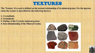 Textures of Igneous Rocks  Part4  Hindi  Engineering Geology [upl. by Pebrook758]