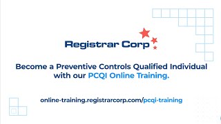 Become a PCQI anytime anywhere with Registrars online training [upl. by Onibla770]