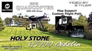 Holy Stone HS700 Ophelia FPV GPS 1080p Drone  Full Review  Custom Flight Path Map Support [upl. by Anrapa]