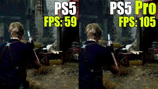 Resident Evil 4 on PS5 vs PS5 Pro  Loading Graphics Resolution and FPS Test [upl. by Rona]