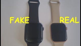 Apple watch 7 real vs fake review How to spot fake Apple watch series 7 [upl. by Kylen319]