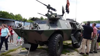 V100 Commando Armored Vehicle Cadillac Gage  Textron Systems Trailer [upl. by Dnomrej]