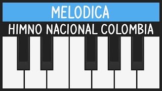 How to play Himno Nacional de Colombia  Melodica Tutorial [upl. by Aikemet]