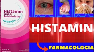 HISTAMIN  PARA QUE SERVE COMO FUNCIONA COMO TOMAR EFEITOS COLATERAIS  FARMACOLOGIA [upl. by Zweig688]