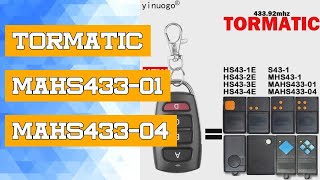 TORMATIC MAHS43301 MAHS43304 Garage Door Remote Control S431 MHS431 HS431E 2E 3E 4E Garage Door [upl. by Tiphanie]