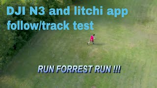 DJI N3 and litchi app followtrack test [upl. by Figge]