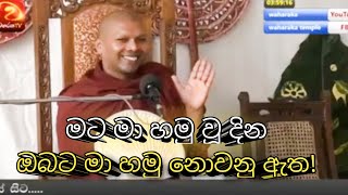 මට මා හමු වූ දින ඔබට මා හමු නොවනු ඇත  Hadapangoda niwathapa thero [upl. by Fachini]