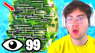 I Got 100 Players To Land At Wailing Woods In OG Fortnite Caught Them Cheating [upl. by Alaehcim841]